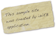 This sample site...